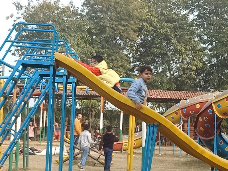 Swings at Pratapgarh Garden Jhajjar